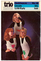 Lincoln Trio Knits No. 48  Knitting Patterns For Women's Vests 1970s Instant Download PDF 4 pages