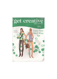 Get Creative - Cross Front Mock Wrap Top Sewing Pattern, Size 8-16, Cut, Complete