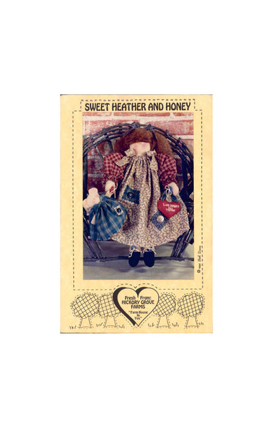 Hickory Grove Farms Sweet Heather And Honey Sewing Pattern, Dolls, One Size, Uncut, Complete