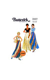 70s Fit and Flare Bias Swirl Skirt, Waist 25" (64 cm) or 28" (71 cm) Butterick 3557, Vintage Sewing Pattern Reproduction