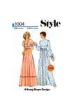 70s Empire Waist Prairie Dress, Bust 34 (87 cm) or 38 (97 cm), Style 1004, Vintage Sewing Pattern Reproduction