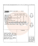 70s Men's Faux Fur Lined Car Coat, Chest 38-40 (97-102 cm), McCall's 2981, Vintage Sewing Pattern Reproduction