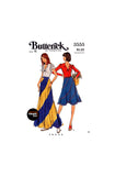 70s Bias Swirl Skirt in Two Lengths and Top, Butterick 3555, Bust 32.5 Waist 25 or Bust 34 Waist 36, Vintage Sewing Pattern Reproduction