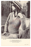 Patons 401 - Knitting Patterns for Women's Jumpers, Blouse, Cardigan and Vest Instant Download PDF 20 pages