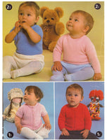 Patons 474 - Baby Classics 9 Knitting Patterns Instant Download PDF 20 pages