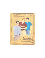 Justknits Sewing Pattern, Men's Tops, Size 14-24, Uncut, Factory Folded