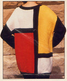 Vintage Knitted Mondrian Pattern Instant Download PDF 2 pages