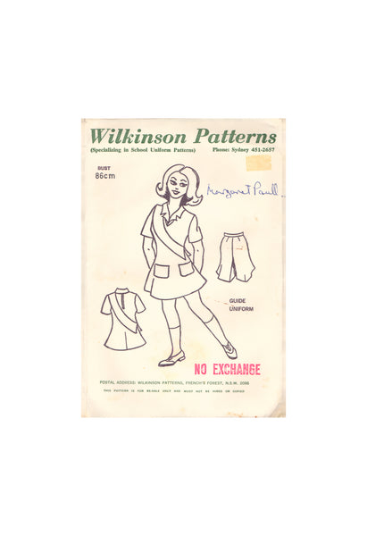 Wilkinson Sewing Pattern, Girl Guide Uniform, Bust 86cm, Uncut, "Unprinted"