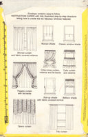 Simplicity 118 Sewing Pattern, Window Treatments, One Size, Uncut, Factory Folded