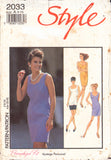 Style 2033 Sewing Pattern, Dress, Size 6-16, Cut, Complete