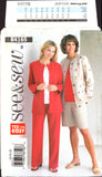 See & Sew 4165 Sleeveless Top, Jacket, Shorts and Pants, Sewing Pattern Size 14-18