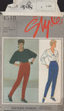 Style 4518 Sewing Pattern, Women's Pants, Size 10-12, Cut, Complete