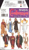 Simplicity 4797 Childrens' Nativity Costumes, Sewing Pattern Size S-L