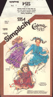 Simplicity 5354 Cinderella Childs' Dress in Two Lengths, Plus Dress for the Kimberley Doll, Sewing Pattern Size 5