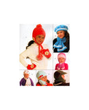 McCall's 5772 Children's Winter Hats, Scarves and Mittens Uncut, Factory Folded Sewing Pattern