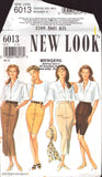 New Look 6013 Button Front Skirt with Pockets or Tapered Skirt with Front Slit, Sewing Pattern Multi Size 8-18