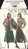 New Look 6025 Classic Lined Jacket and Flared, Panelled Skirt, Sewing Pattern Multi Size 8-18