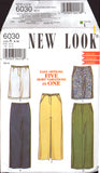 New Look 6030 Skirt with Five Style Variations, Sewing Pattern Multi Size 6-16