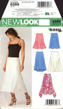 New Look 6389 Flared Skirts with Hemline Variations, Sewing Pattern Multi Size 6-16