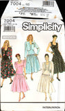 Simplicity 7004 Sweetheart Neckline, Drop Waist Dress with Jacket and Gathered Skirt, Sewing Pattern Size 10-18