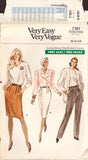 Vogue 7101 Sewing Pattern, Skirt and Pants, Size 6-8-10, Uncut, Factory Folded OR Size 12, Cut, Complete