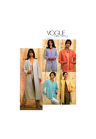 Vogue 7909 Loose Fitting Jackets in Two Lengths, Sewing Pattern Size 8-12