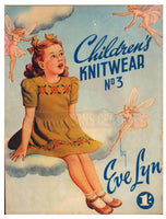 Children's Knitwear No 3 - Vintage 40s - 13 Knitting Patterns For Children Instant Download PDF 36 pages