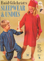 Enid Gilchrist Sleepwear Boys and Girls 1-10 years - Drafting Book 56 pages