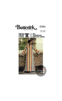 70s Ankle Length, Pullover Caftan with Kimono Sleeves, Various Sizes, Butterick 3384, Vintage Sewing Pattern Reproduction