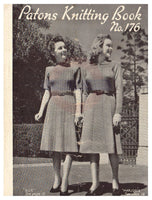 Patons 176 - 40s Knitting Patterns for Women's Clothing Instant Download PDF 20 pages