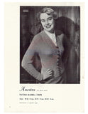 Patons 319 - 50s Knitting Patterns for Women's Jumpers, Sweaters, Vests and Cardigans, Instant Download PDF 16 pages