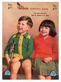 Patons 477 - 60s Knitting Patterns for Girls And Boys From 18 Months To 6 Years Instant Download PDF 20 pages