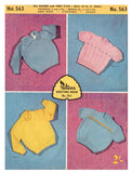 Patons 563 - Ten 50s Knitting Patterns for Jumpers for "Babies and Tiny Tots" Instant Download PDF 20 pages