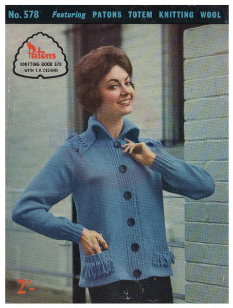 Patons Adult Pattern 5010, Ladies Patterned Sweater, Dk Pattern