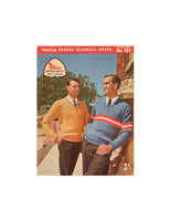 Patons 593 - 50s Knitting Patterns for Men's Sweaters and Cardigans Instant Download PDF 20 pages