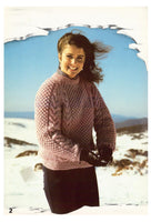 Patons 682 - Knitting Patterns for Women's Sweaters, Leg Warmer, Vest, Jacket  and Mittens - Instant Download 18 PDF pages