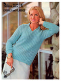 Patons 747 Knitting Book - Knitting Patterns for Ladies' Sweaters, Jumpers, Jackets and Twin Sets - Instant Download PDF 20 pages