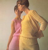 Crochet Dress and Matching Casual Jacket Patterns Instant Download PDF 3 pages