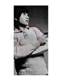 Men's Knitted 1970s Shirt 37 (40-43 in) Chest Instant Download PDF 2 pages