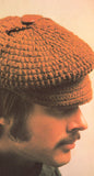 Man's Crochet Cap Pattern Instant Download PDF 2 pages