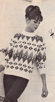 Stitchcraft 348 Christmas 1962 Issue - Knitting Patterns for Sweaters, Cardigans, Christmas Items And More - Instant Download PDF 40 pages