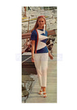 Vintage 1960s Knitted Signal Flag Sweater Bust Size 31"-36" Instant Download PDF 5 pages