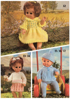 Woolworth 567 Bears & Belles - 70s Knitting and Crocheting Patterns for Doll Clothes - Instant Download 16 PDF pages