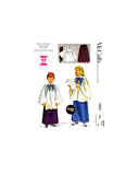 50s Unisex Child Choir Cotta and Skirt, Size 8-10,  McCall's 1957 Sewing Pattern Reproduction