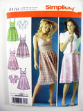 Simplicity 4170 Sundress with V-Neckline, Spaghetti Tie Straps and Short Jacket, Uncut, Factory Folded Sewing Pattern Multi Size 6-14