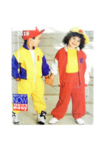 See and Sew 3618 Childs' Leisurewear: Sports Jackets with Contrast Colours and Pants, Uncut, Factory Folded Sewing Pattern Multi Size