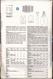 Vogue Accessories 8497 Lined Vest with Shaped Hemline & Back Belt, Neck Tie and Ascot, Uncut, Factory Folded Sewing Pattern All Sizes