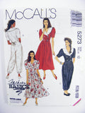 McCall's 5273 Double Breasted Bodice Dress or Jumpsuit with Notched Collar Uncut, Factory Folded Sewing Pattern Size 12 Bust 34"