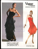 Vogue 1701 Bellville Sassoon Evening/Formal/Party Dress in Two Lengths, Uncut, F/Folded, or Cut, Complete Sewing Pattern