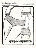 Knit N Stretch 460A Ladies' Bikini Style, Hipster and Waist High Panties, Uncut, Factory Folded, Sewing Pattern Multi Plus Size 8-24